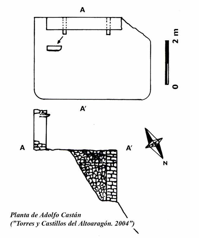 PLANTA DEL CASTILLO, SEGN ADOLFO CASTN